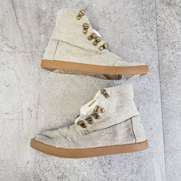 Toms light grey fold down shoes - Picture 2 of 5